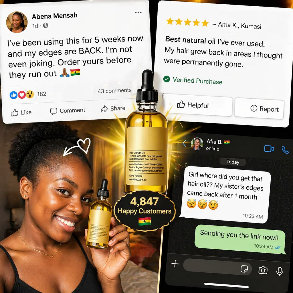 Natural Hair Growth Oil — Regrow Your Edges in 30 Days