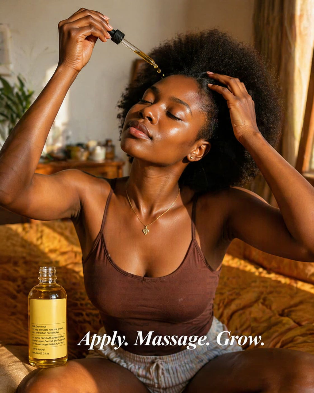Natural Hair Growth Oil — Regrow Your Edges in 30 Days