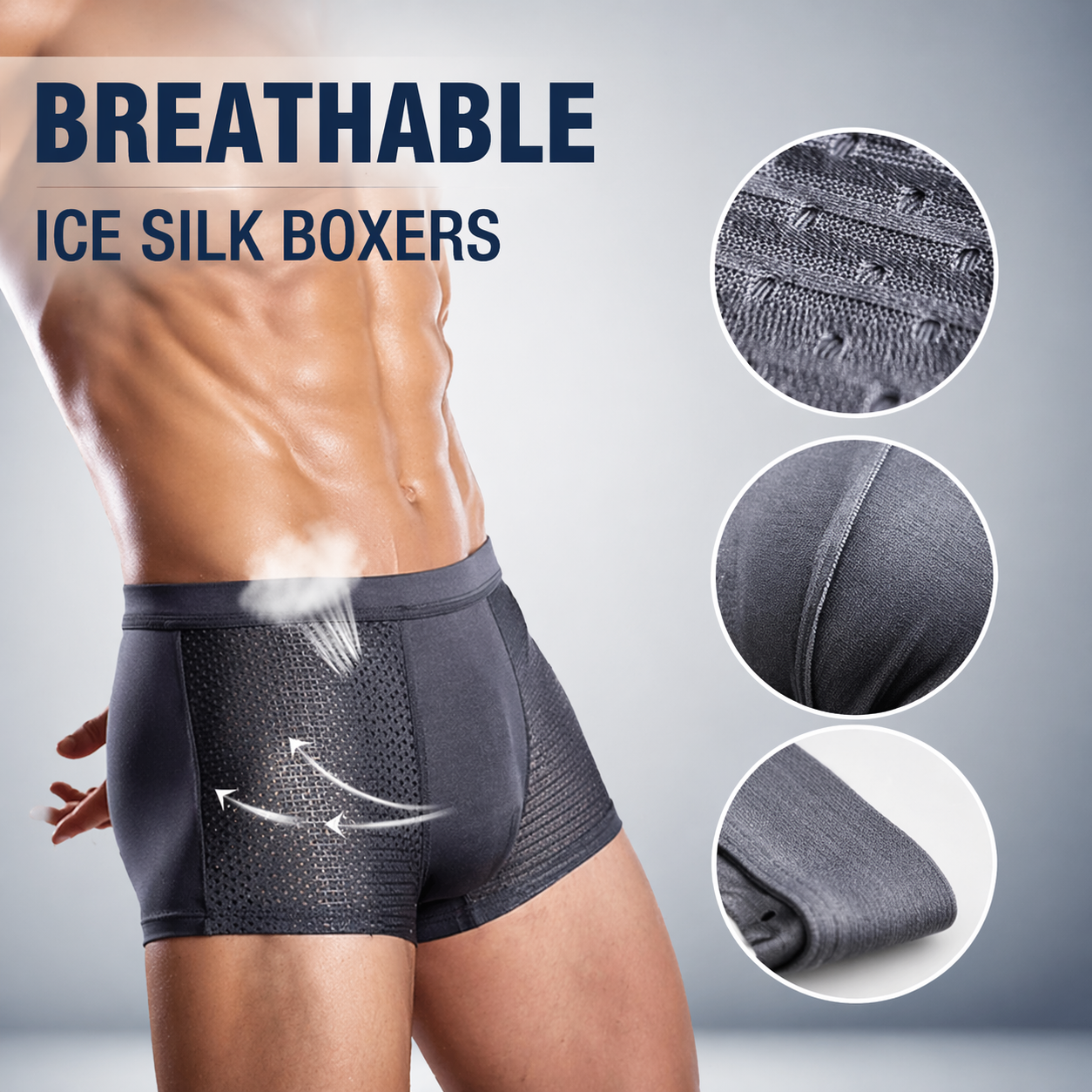 Men's Summer Modal Boxer Shorts (4-Pack)