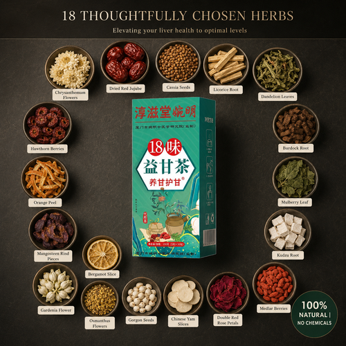 18-Herb Chinese Liver Purifier Tea — Natural Detox & Liver Support (30 Tea Bags)