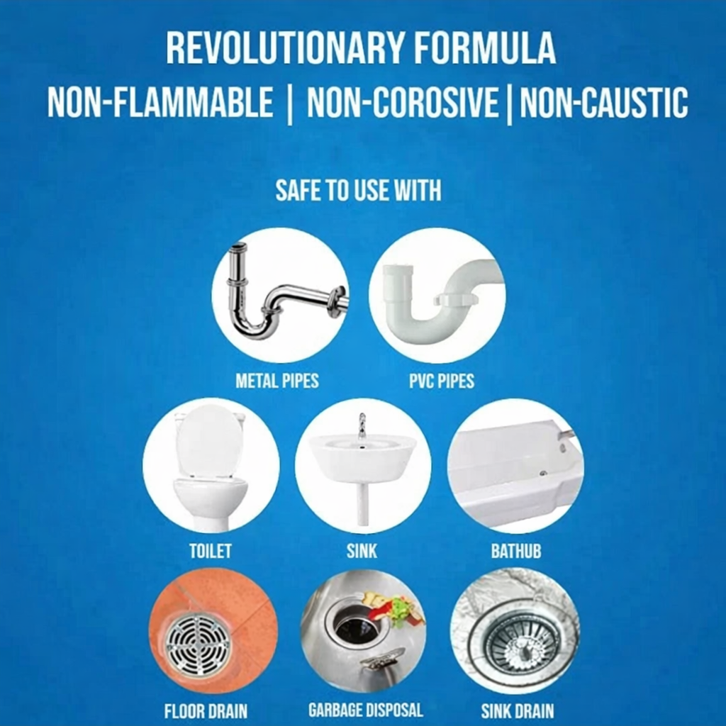 Instant Drain Cleaning Powder – Fast, Easy Relief for Blocked Pipes