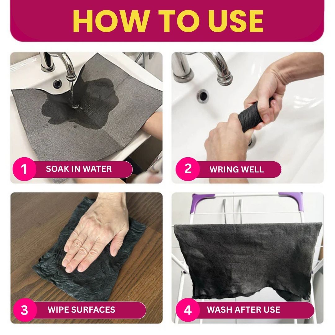 Magic Microfiber Cleaning Cloth (5-Pack)