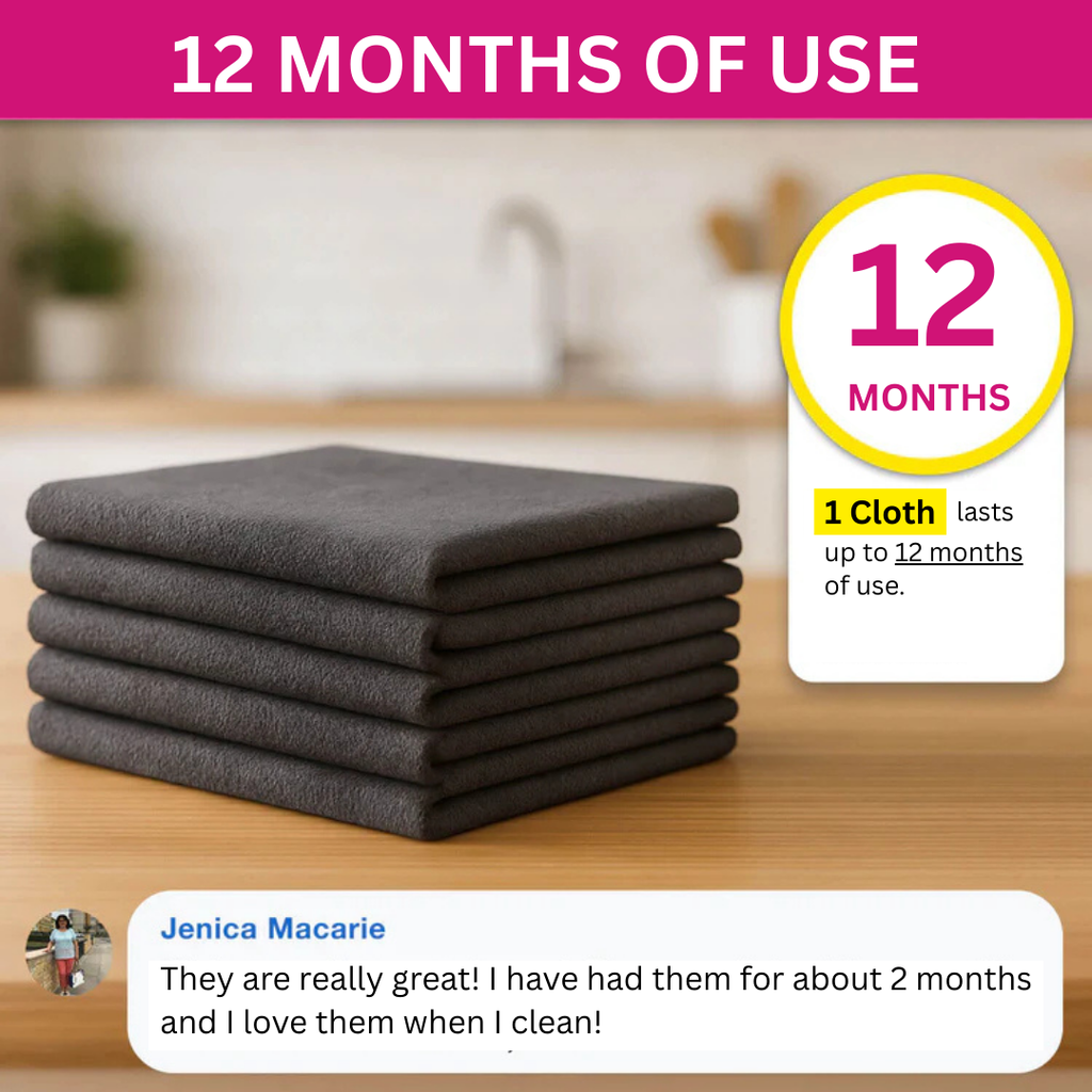 Magic Microfiber Cleaning Cloth (5-Pack)