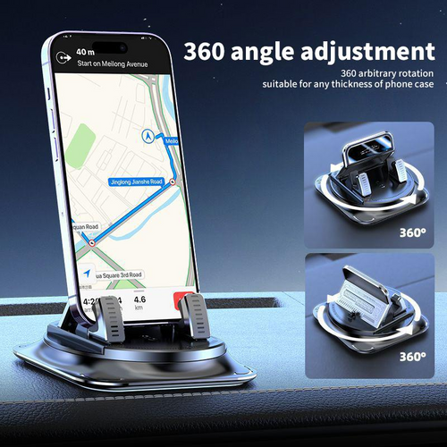 360° Car Phone Holder — Suction Mount, Universal Fit